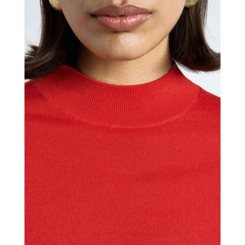 Cue Short Sleeve Mock Neck Knit image number 2